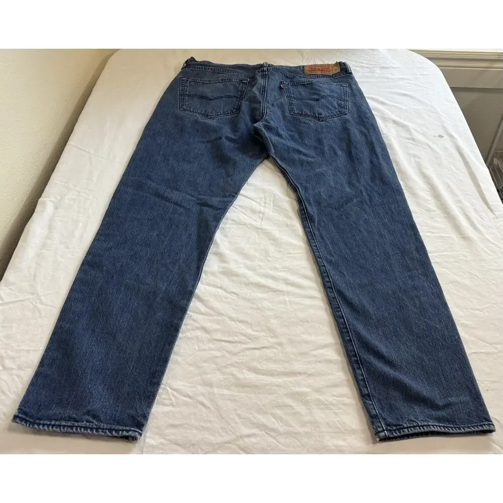 Levi's 501 Jeans Mens 36x32 Straight Leg Button Fly Medium Wash Western Cowboy
